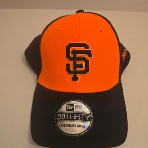 San Francisco Giants Baseball New Era Black 39THIRTY Cap